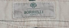 Luigi Borrelli Beige Solid Pants - Super Slim - 32/48 - (CAR4051530)