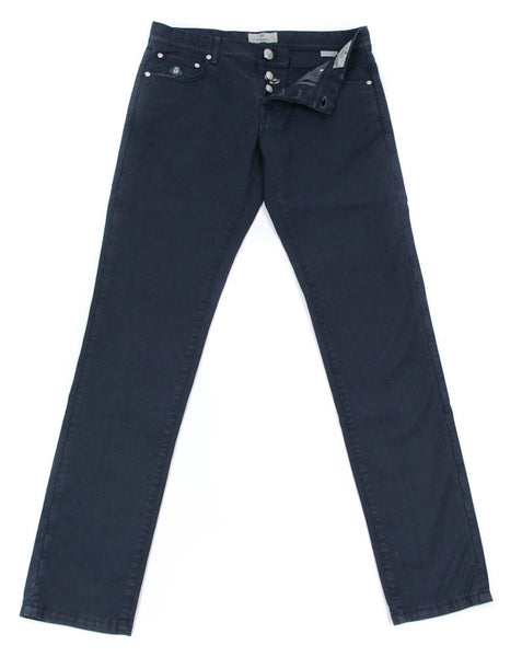 Luigi Borrelli Navy Blue Pants - Super Slim - 42/58 - (CAR4051591)