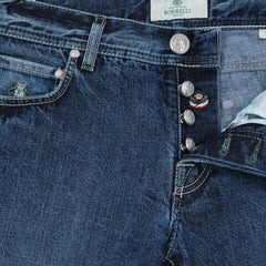 Luigi Borrelli Denim Blue Jeans - Extra Slim - 33/49 - (CARJ008LAV04M)