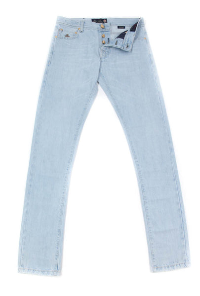 Luigi Borrelli Light Blue Jeans - Super Slim - 32/48 - (CARSS02611656)