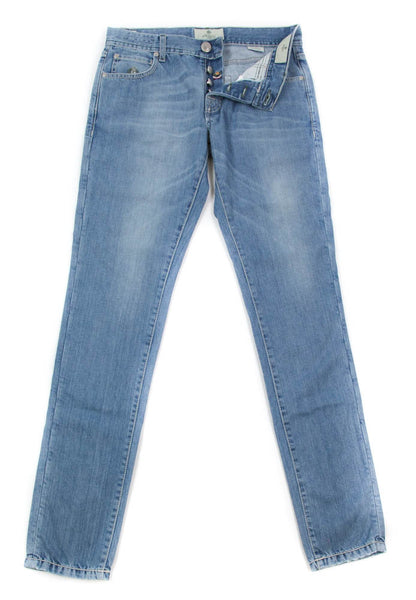Luigi Borrelli Denim Blue Jeans - Super Slim - 33/49 - (CARSS14711650)