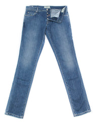 Luigi Borrelli Denim Blue Jeans - Super Slim - 32/48 - (CARSS14811648)