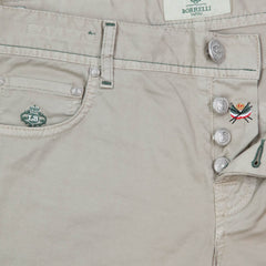 Luigi Borrelli Beige Solid Pants - Super Slim - 33/49 - (CARSS29310523)