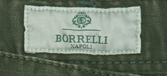 Luigi Borrelli Green Solid Pants - Super Slim - 33/49 - (CARSS40510562)