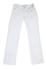 Borrelli White Solid Pants - Full - 30/46 - (CHIJ03010)