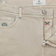 Luigi Borrelli Beige Solid Pants - Full - 33/49 - (CHIJ02060)