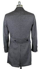 Luigi Borrelli Gray Cashmere Solid Coat - (CULB209130) - Parent