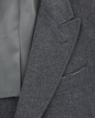 Luigi Borrelli Gray Cashmere Solid Coat - (CULB209130) - Parent