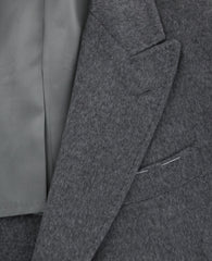 Luigi Borrelli Gray Cashmere Solid Coat - (CULB209130) - Parent