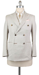 Luigi Borrelli Beige Solid Sportcoat - 40/50 - (DP27121R8)