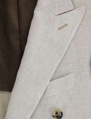 Luigi Borrelli Beige Solid Sportcoat - 40/50 - (DP27121R8)
