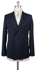 Luigi Borrelli Navy Blue Wool Sportcoat - 42/52 - (DP3000209SM)