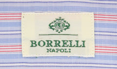 Luigi Borrelli Light Blue Striped Cotton Shirt - Slim - (KT) - Parent
