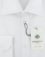 Luigi Borrelli White Solid Shirt - Slim - (DRWHTHENRYFSPT2PB) - Parent