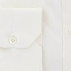 Luigi Borrelli Off White Solid Cotton Shirt - Slim - (YU) - Parent