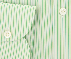 Luigi Borrelli Green Striped Shirt - Extra Slim - (EV2044RIOSTPT1) - Parent