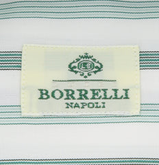 Luigi Borrelli Green Striped Shirt - Extra Slim - (EV2082RIOSTPT1) - Parent