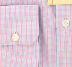 Luigi Borrelli Pink Check Shirt - Extra Slim - 15.75/40 - (EV2279RIO)