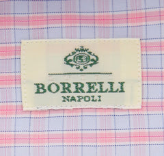 Luigi Borrelli Pink Check Shirt - Extra Slim - 15.75/40 - (EV2279RIO)