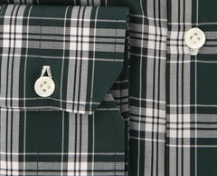 Luigi Borrelli Dark Green Plaid Shirt - Extra Slim - (EV2391VALBD) - Parent