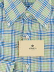 Luigi Borrelli Green Plaid Shirt - Extra Slim - (AB) - Parent