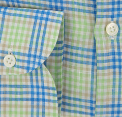 Luigi Borrelli Green Plaid Shirt - Extra Slim - (AB) - Parent