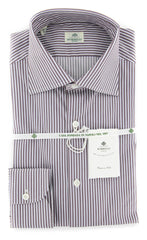 Luigi Borrelli Brown Shirt - Extra Slim - 17/43 - (EV645GIANNI)