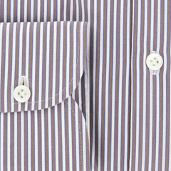Luigi Borrelli Brown Shirt - Extra Slim - 17/43 - (EV645GIANNI)