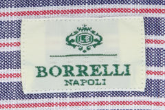 Luigi Borrelli Red Striped Shirt - Slim - (EV06100672) - Parent