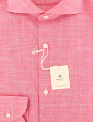 Luigi Borrelli Pink Plaid Shirt - Slim - (EV06102040) - Parent