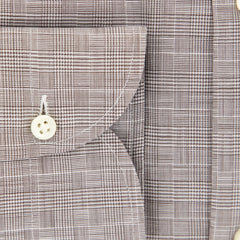 Luigi Borrelli Brown Plaid Shirt - Slim - (EV06102060) - Parent