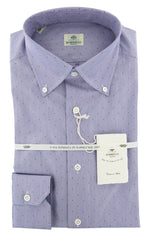 Luigi Borrelli Blue Polka Shirt - Slim - (L1221177) - Parent