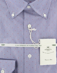 Luigi Borrelli Blue Polka Shirt - Slim - (L1221177) - Parent