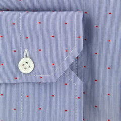 Luigi Borrelli Blue Polka Shirt - Slim - (L1221177) - Parent