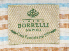 Borrelli Brown Striped Shirt - Slim - (201802227) - Parent