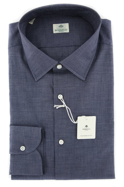 Luigi Borrelli Dark Blue Shirt - Slim - (EV061217ST) - Parent