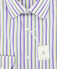 Luigi Borrelli Purple Shirt - Slim - (EV0612781) - Parent