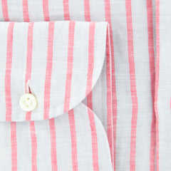 Borrelli Light Gray Striped Shirt - Slim - (201802226) - Parent