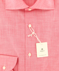 Luigi Borrelli Pink Solid Shirt - Slim - (EV0640R1) - Parent