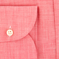 Luigi Borrelli Pink Solid Shirt - Slim - (EV0640R1) - Parent