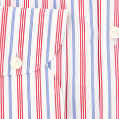 Luigi Borrelli Red Striped Shirt - Slim - (EV06165740) - Parent