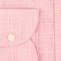 Luigi Borrelli Pink Melange Cotton Shirt - Slim - (K2) - Parent