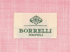 Luigi Borrelli Pink Melange Cotton Shirt - Slim - (K2) - Parent