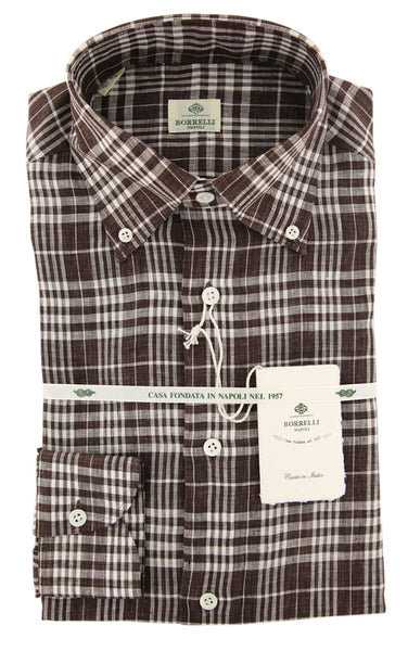 Luigi Borrelli Dark Brown Shirt - Slim - (L1221172) - Parent