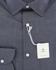 Luigi Borrelli Gray Solid Shirt - Extra Slim - (EV0617731R1) - Parent
