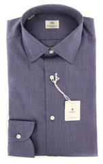 Luigi Borrelli Purple Shirt - Slim - 15.5/39 - (EV0617780AL10)
