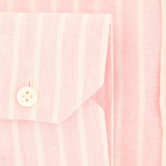 Luigi Borrelli Pink Striped Shirt - Slim - (LB177PNK) - Parent