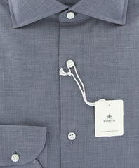 Luigi Borrelli Gray Solid Shirt - Slim - (EV0617890) - Parent