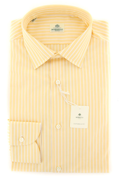Luigi Borrelli Yellow Shirt - Slim - (EV061842AL10) - Parent