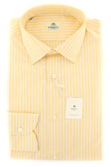 Luigi Borrelli Yellow Shirt - Slim - 15.5/39 - (EV061842AL10)
